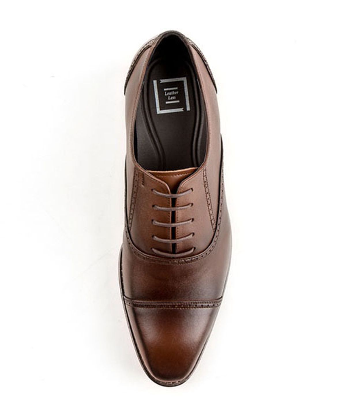 레더리스(LEATHERLESS) #0190 / 스트레이트팁 옥스포드/ 브라운 / for men