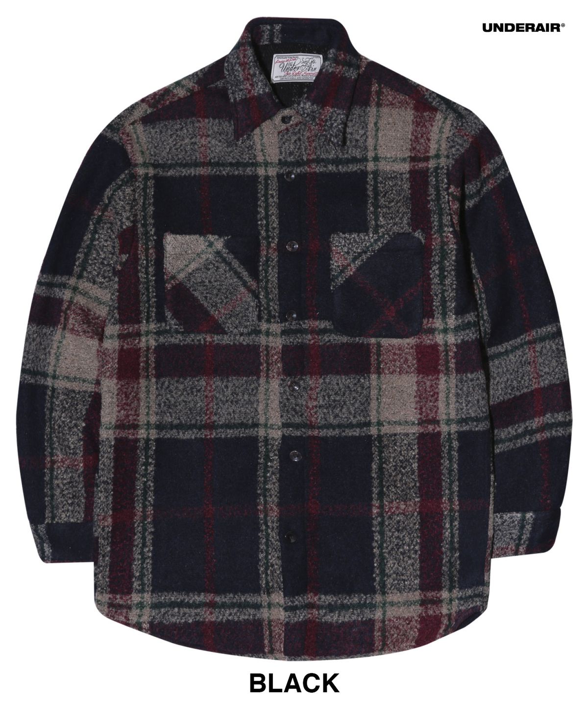언더에어(UNDERAIR) [오버사이즈] STOUT CHECK SHIRTS (2 COLOR)