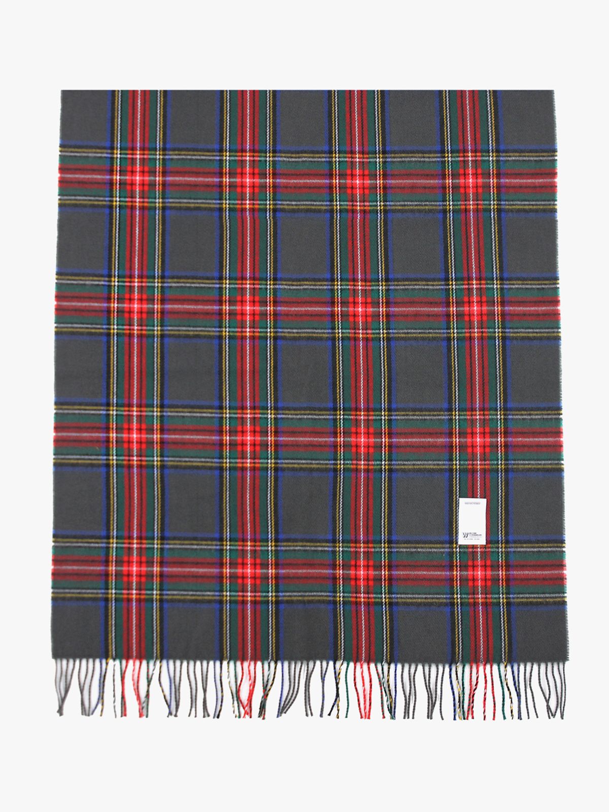 피스메이커(PIECE MAKER) WIDE CHECK MUFFLER (CHARCOAL)