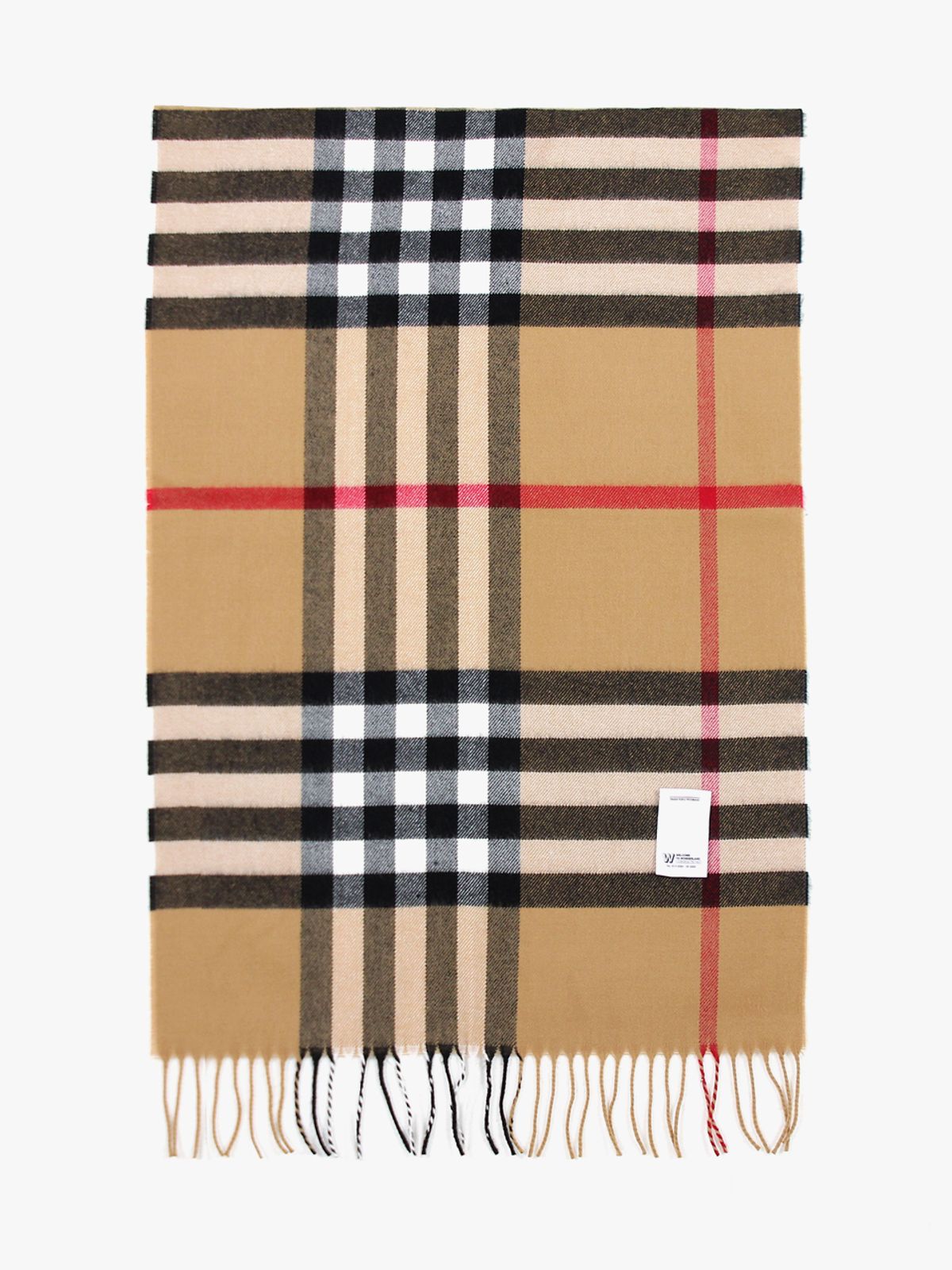 피스메이커(PIECE MAKER) WIDE CHECK MUFFLER (BEIGE)