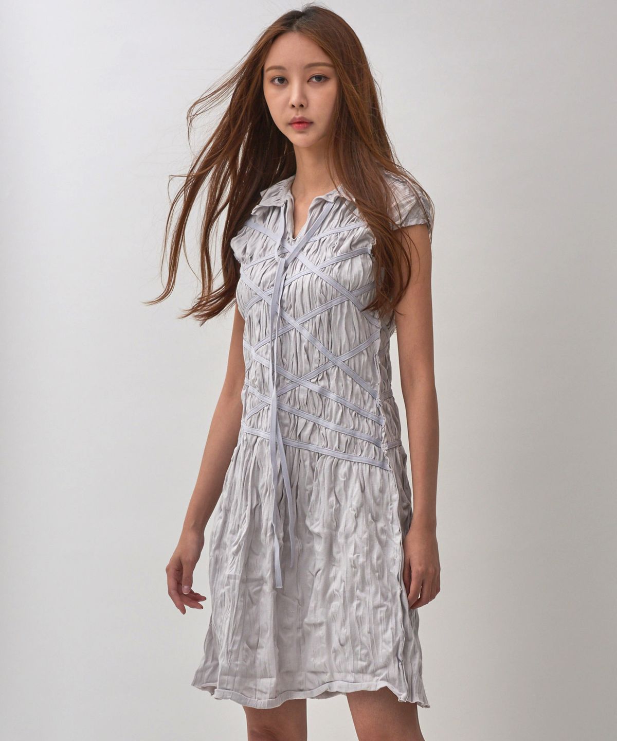 아이코노그라피(ICONOGRAPHY) Tie me up Dress GR
