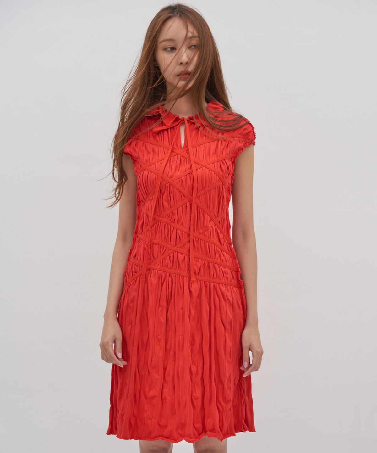 아이코노그라피(ICONOGRAPHY) Tie me up Dress RE