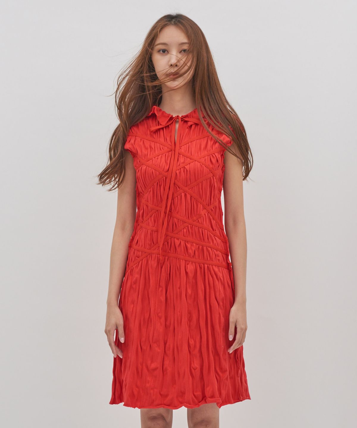 아이코노그라피(ICONOGRAPHY) Tie me up Dress RE