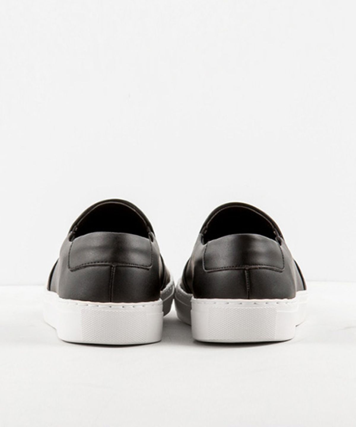레더리스(LEATHERLESS) # 7979 / 솔리드 슬립온  / 검정 / For men