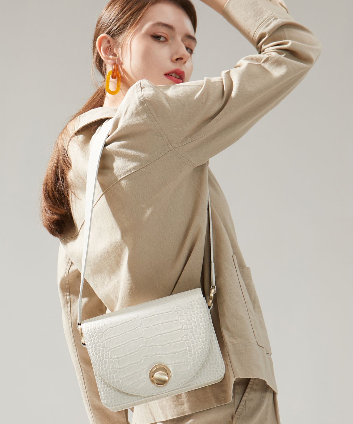 앤오즈(ANODDS) ISLE MINI CROC shoulder bag 3 color
