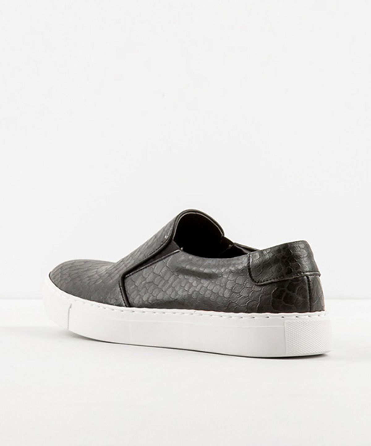 레더리스(LEATHERLESS) # 7979 / 아나콘다 슬립온  / 검정 / For men