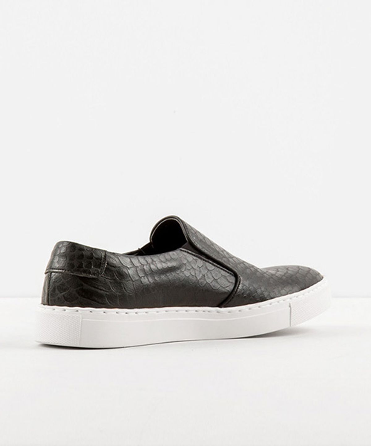 레더리스(LEATHERLESS) # 7979 / 아나콘다 슬립온  / 검정 / For men