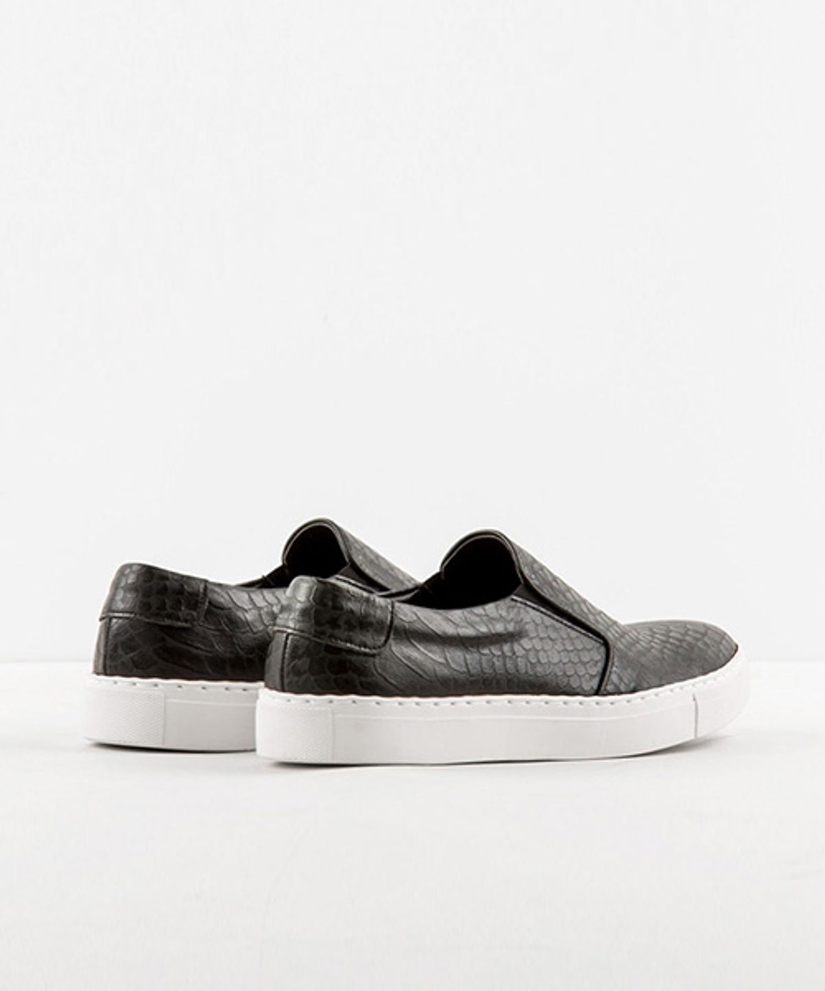 레더리스(LEATHERLESS) # 7979 / 아나콘다 슬립온  / 검정 / For men