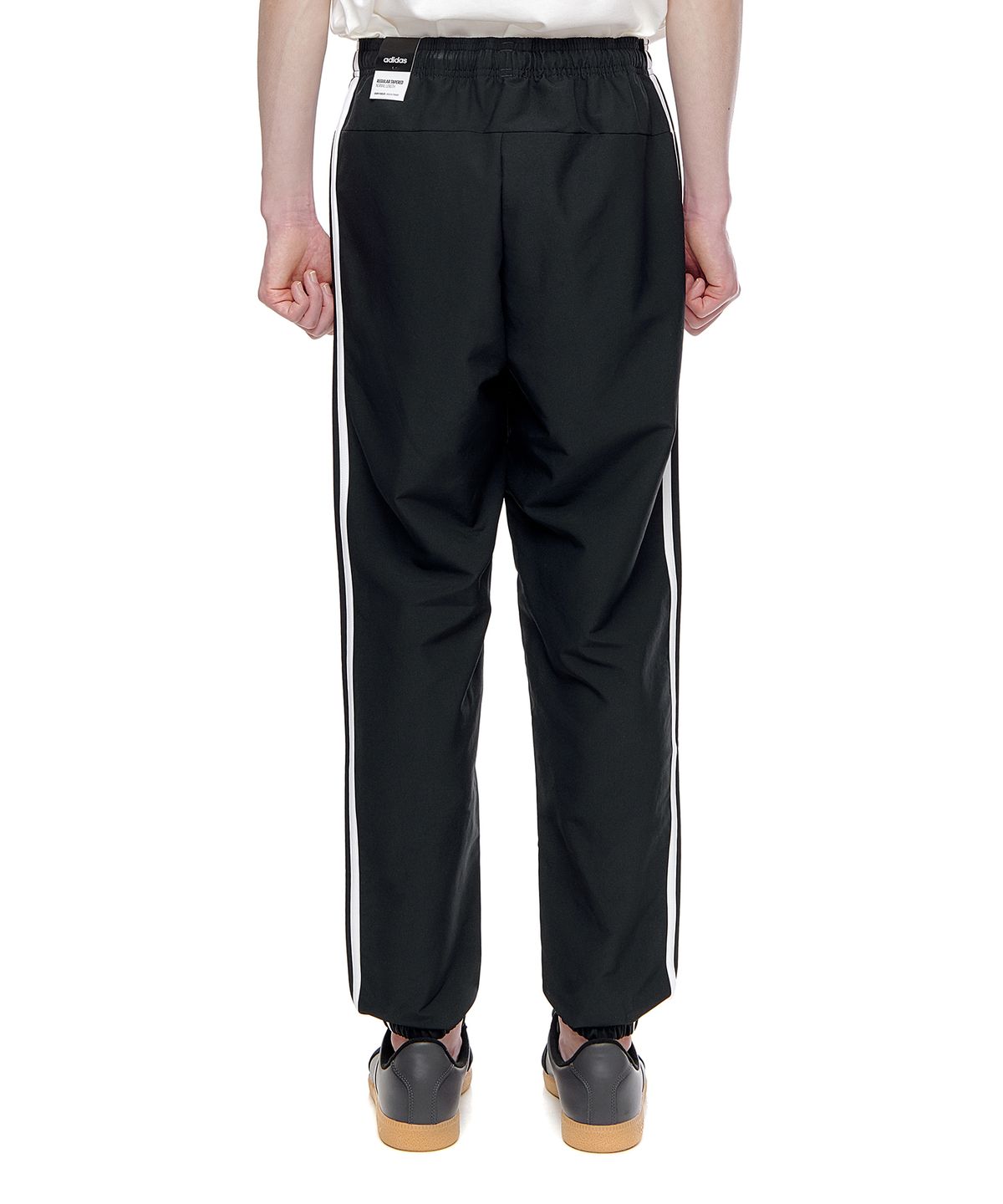 아디다스(ADIDAS) 에센셜 3S 윈드 팬츠 - 블랙:화이트 / DQ3100