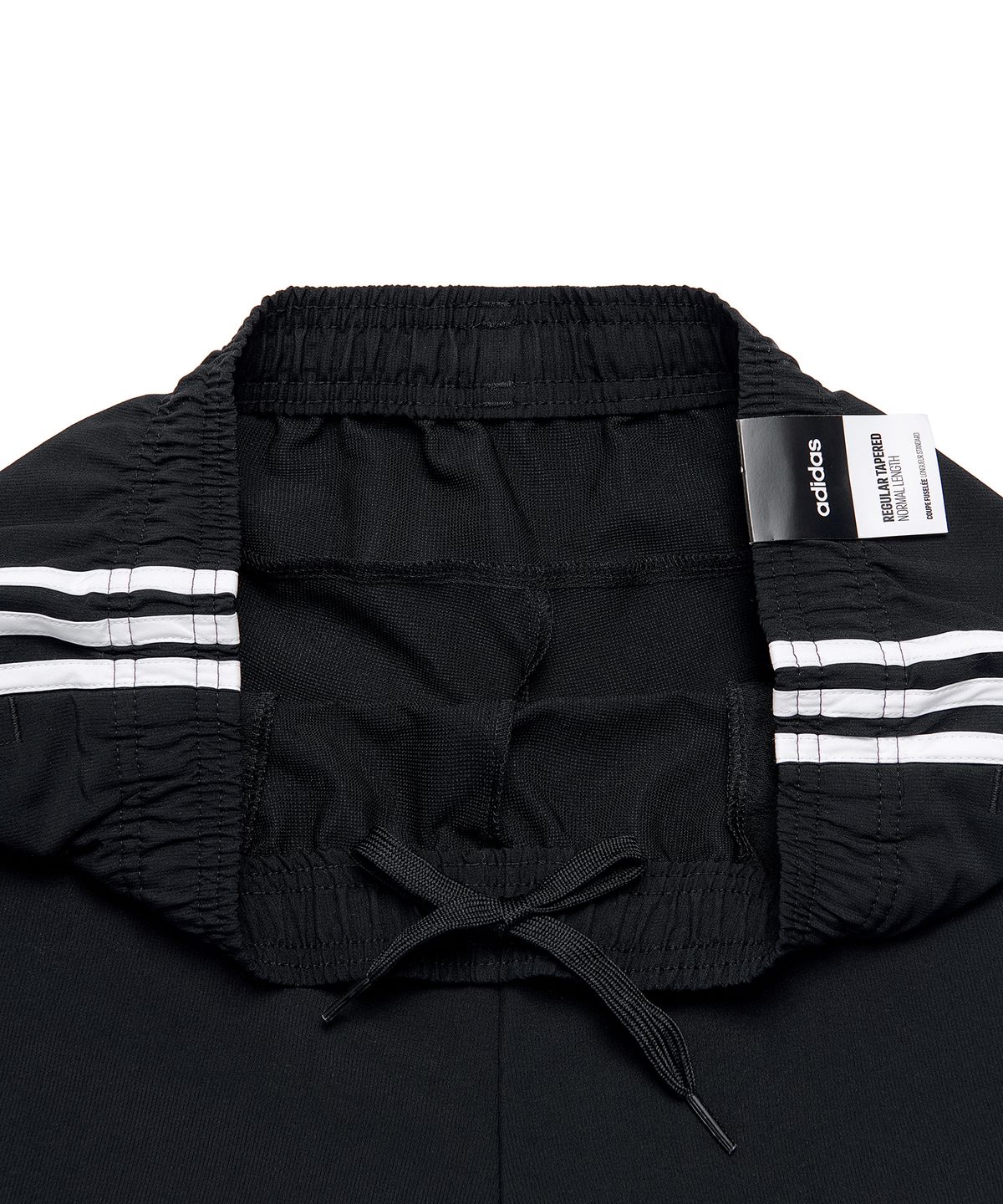 아디다스(ADIDAS) 에센셜 3S 윈드 팬츠 - 블랙:화이트 / DQ3100