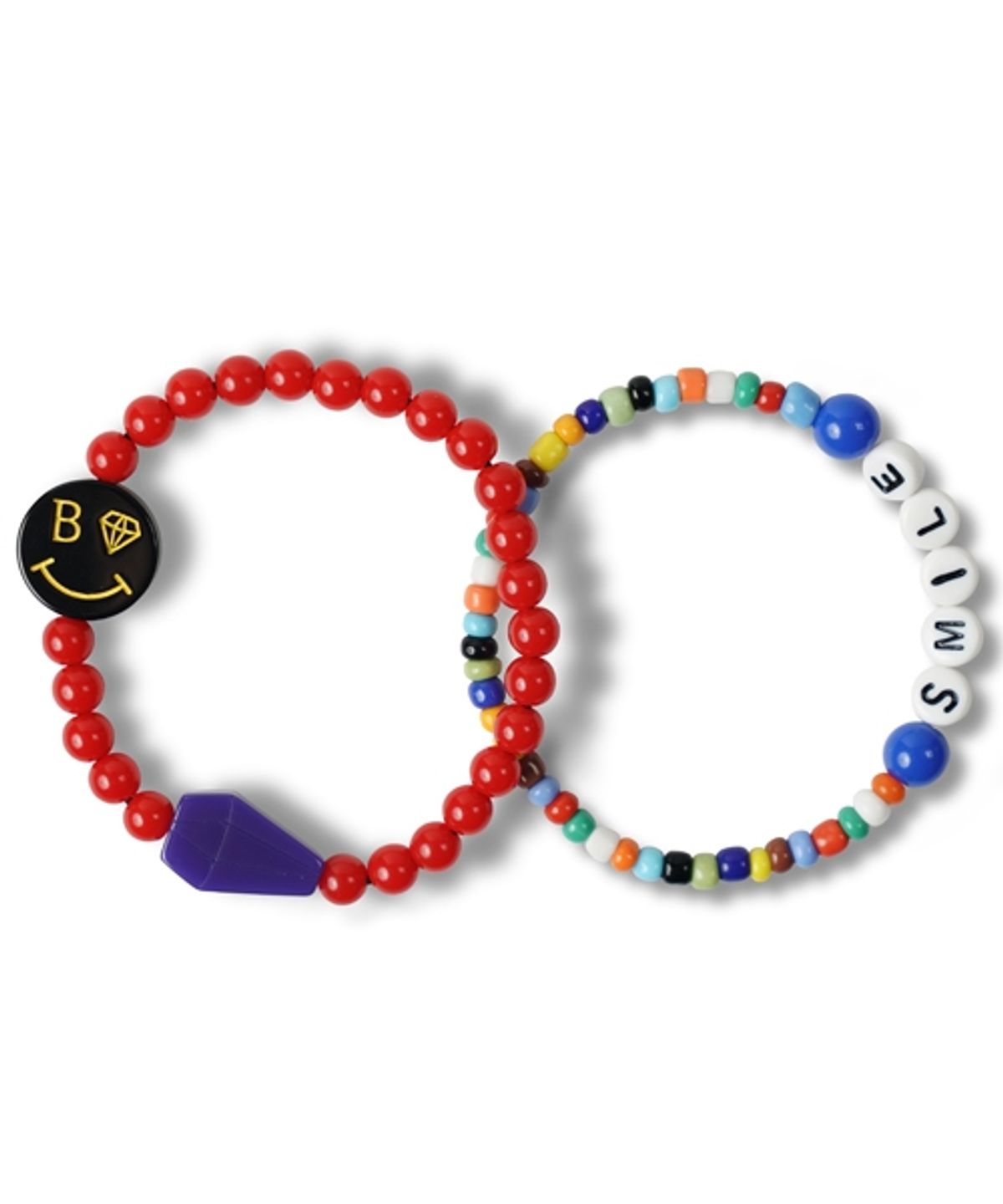 봉보(BONBEAU) smile Bracelet set 스마일 비즈 아크릴 팔찌