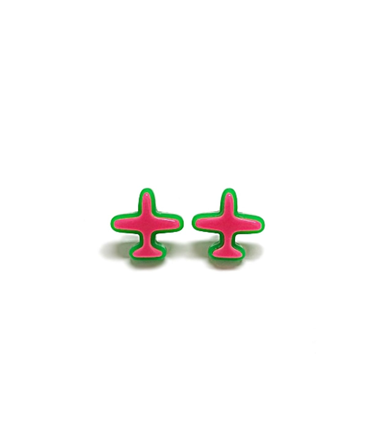 봉보(BONBEAU) Airplane acrylic Earrings 비행기 아크릴 귀걸이