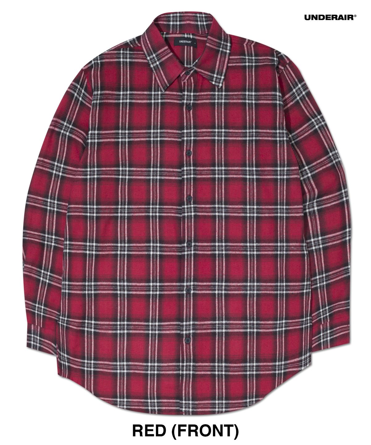 언더에어(UNDERAIR) [세미오버핏] G CLEF CHECK SHIRTS (2 COLOR)
