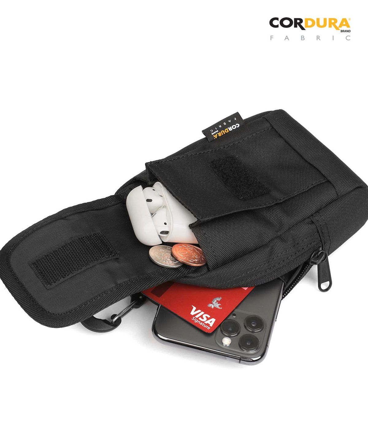 네이키드니스(NEIKIDNIS) CORDURA SHOULDER POUCH / BLACK
