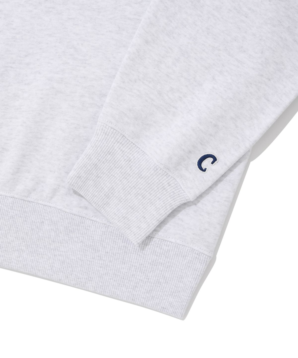 커버낫(COVERNAT) 어센틱 로고 맨투맨 Heather Gray