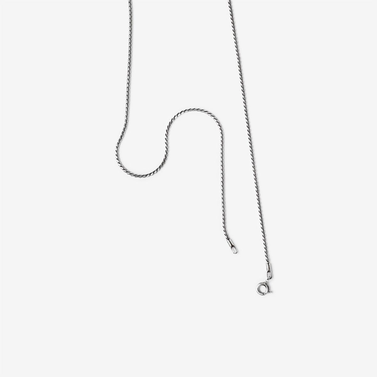 애끼(AEKKI) #스티프 체인 1.2mm 실버 목걸이