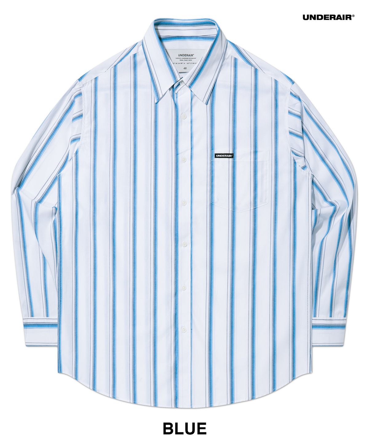 언더에어(UNDERAIR) [오버사이즈] THAAD STRIPE SHIRTS (2 COLOR)