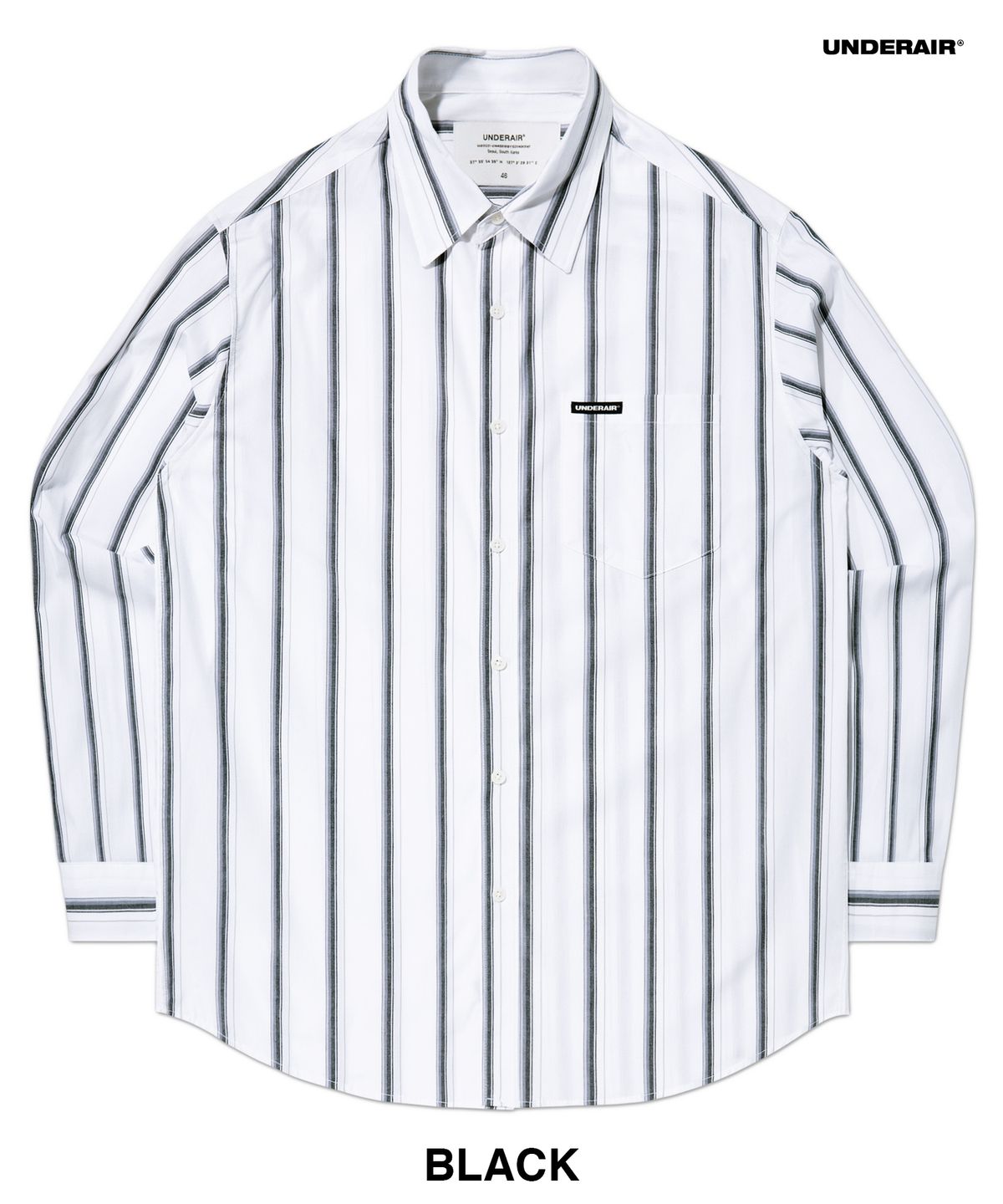 언더에어(UNDERAIR) [오버사이즈] THAAD STRIPE SHIRTS (2 COLOR)