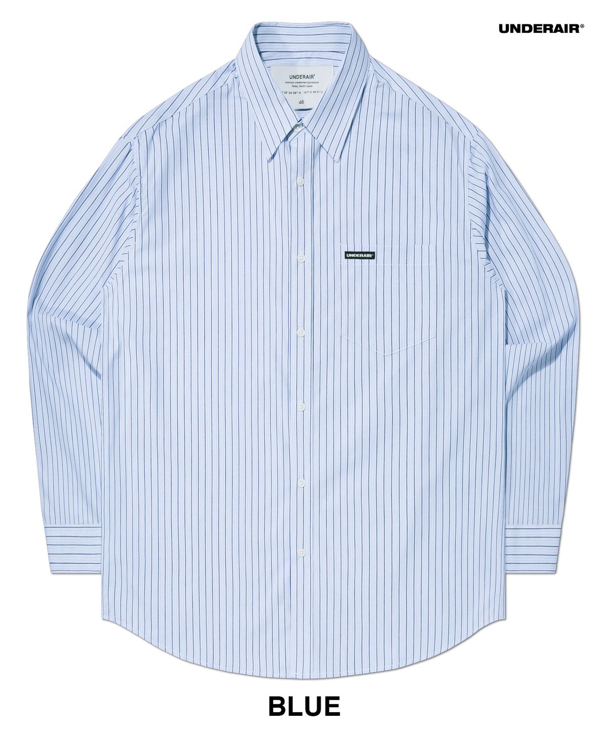 언더에어(UNDERAIR) [오버사이즈] MAGINOT STRIPE SHIRTS (3 COLOR)