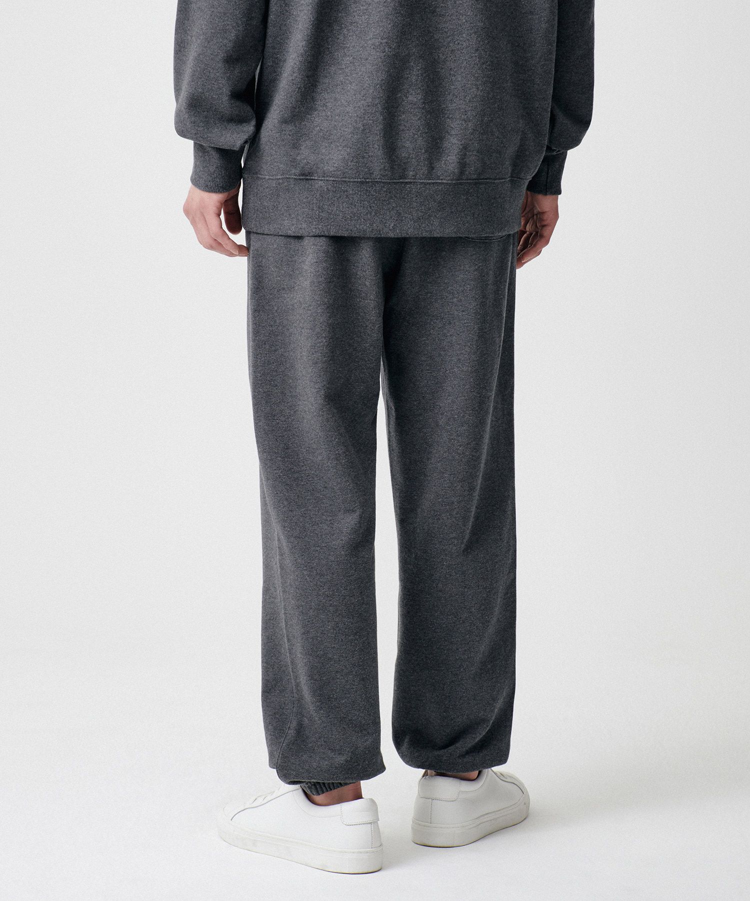 ★MUSINSA STANDARD★ Scrub washed wide denim pants grey MMEN MUSINSA | MUSINSA STANDARD SWEATPANTS [CHARCOAL GRAY]