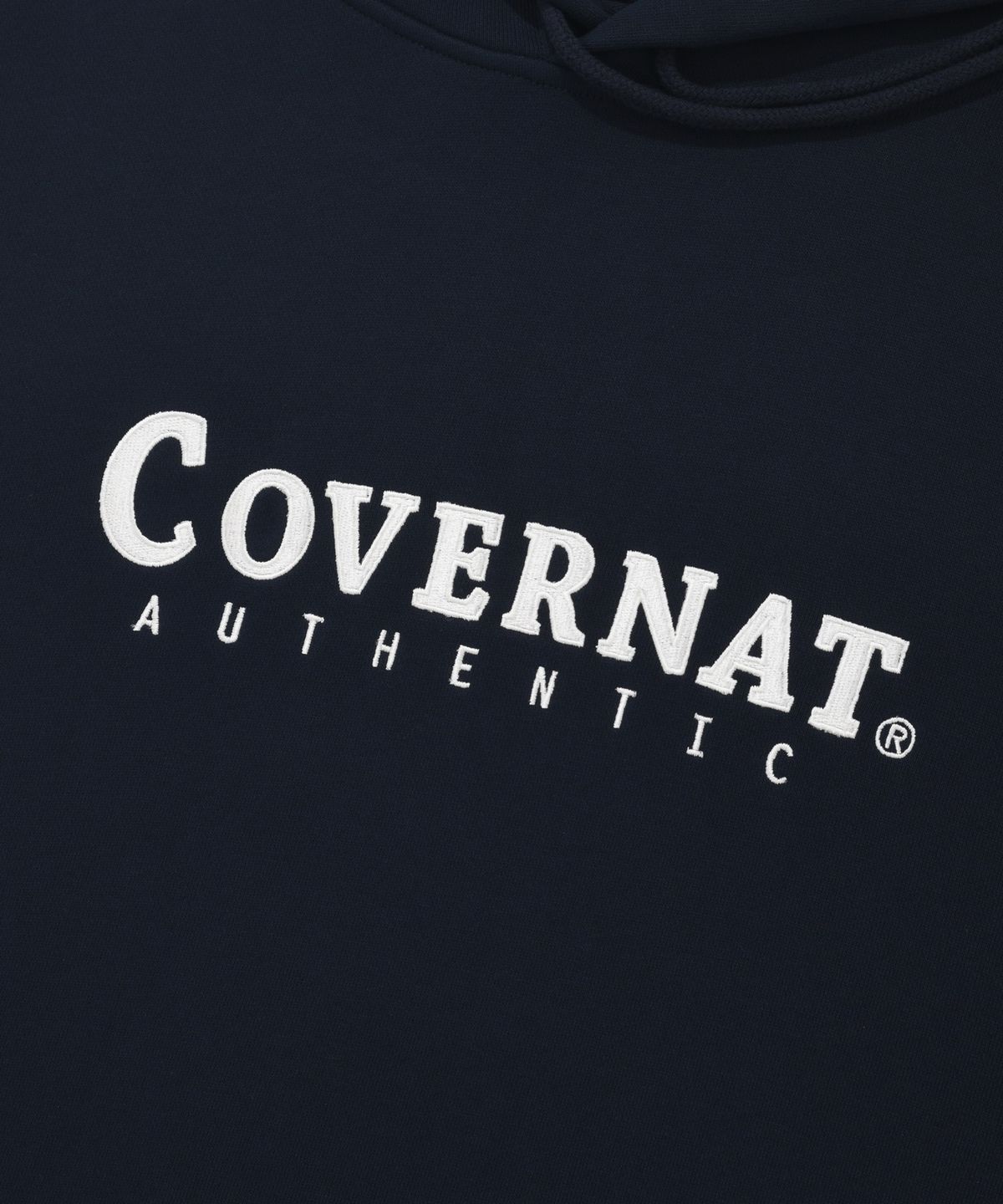 커버낫(COVERNAT) 어센틱 로고 후디 Navy
