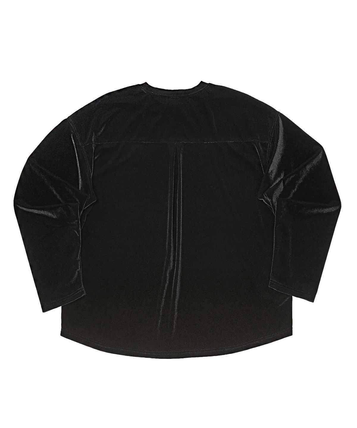 어낫띵(A NOTHING) DROP-SHOULDER VELVET TEE (Black)