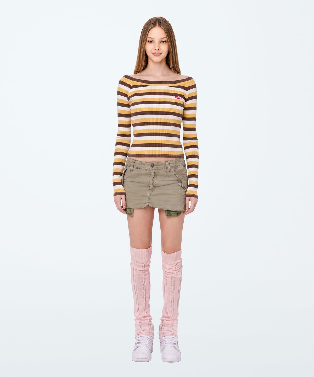 아파트먼트(APARTMENT) (W) TASTE Crop T - Mustard