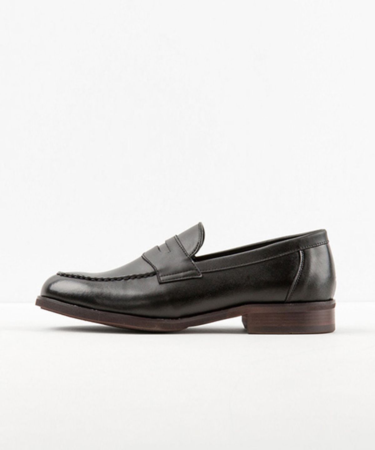 레더리스(LEATHERLESS) #2060 / 페니로퍼 / 블랙 / for men