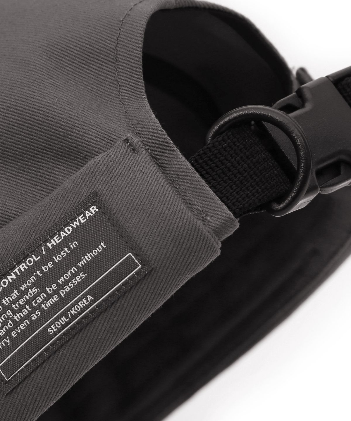 언더컨트롤(UNDERCONTROL) 코튼 브림리스캡 MOLD CAP / TWILL COTTON / CHARCOAL