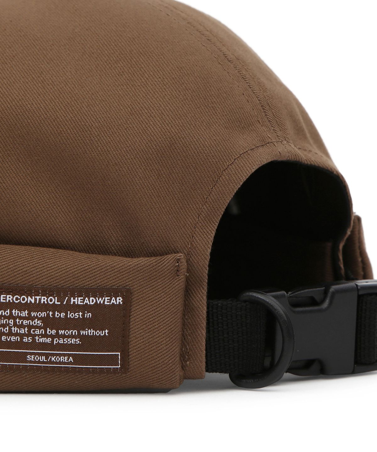 언더컨트롤(UNDERCONTROL) 코튼 브림리스캡 MOLD CAP / TWILL COTTON / D BROWN