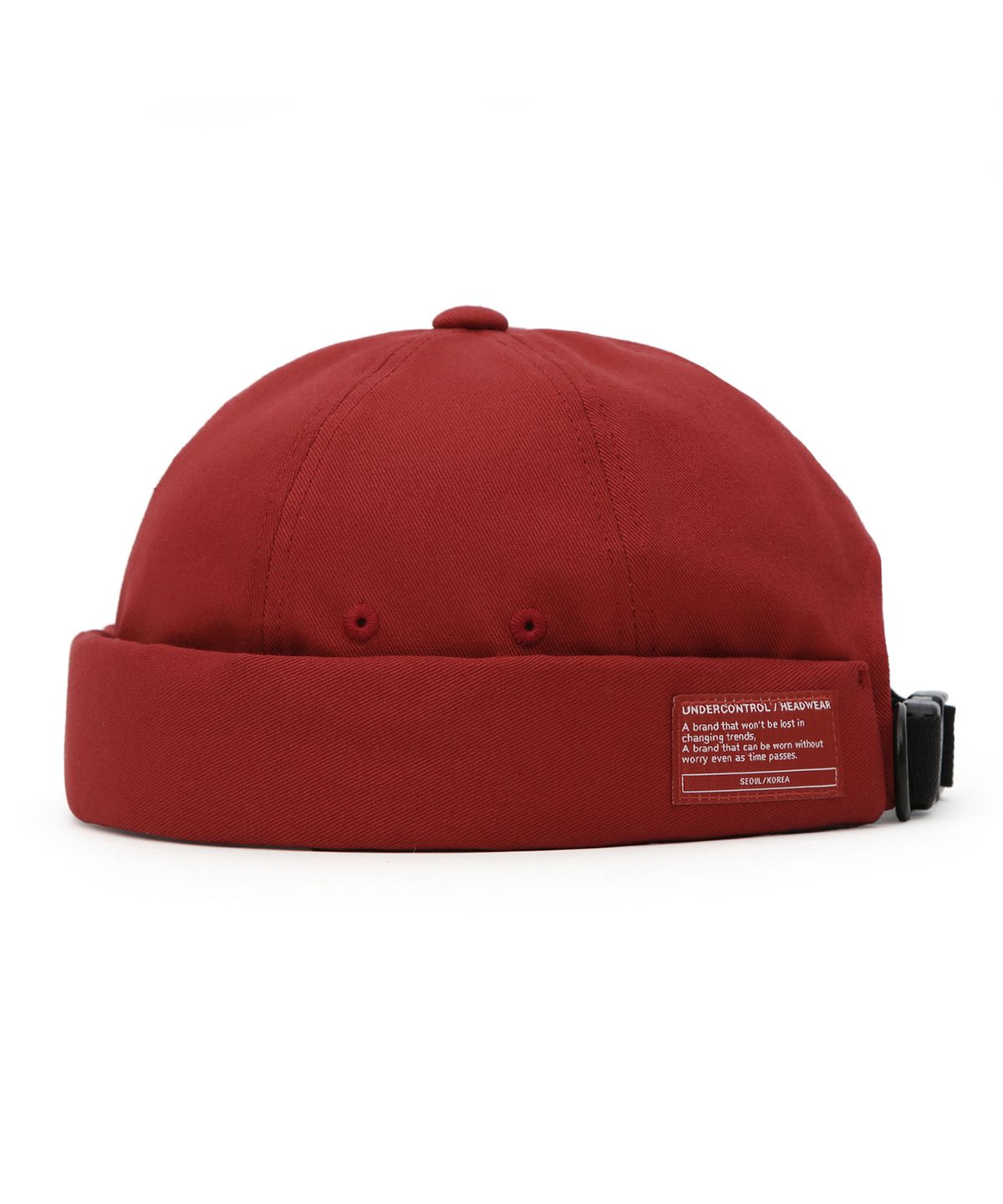 언더컨트롤(UNDERCONTROL) 코튼 브림리스캡 MOLD CAP / TWILL COTTON / OG RED