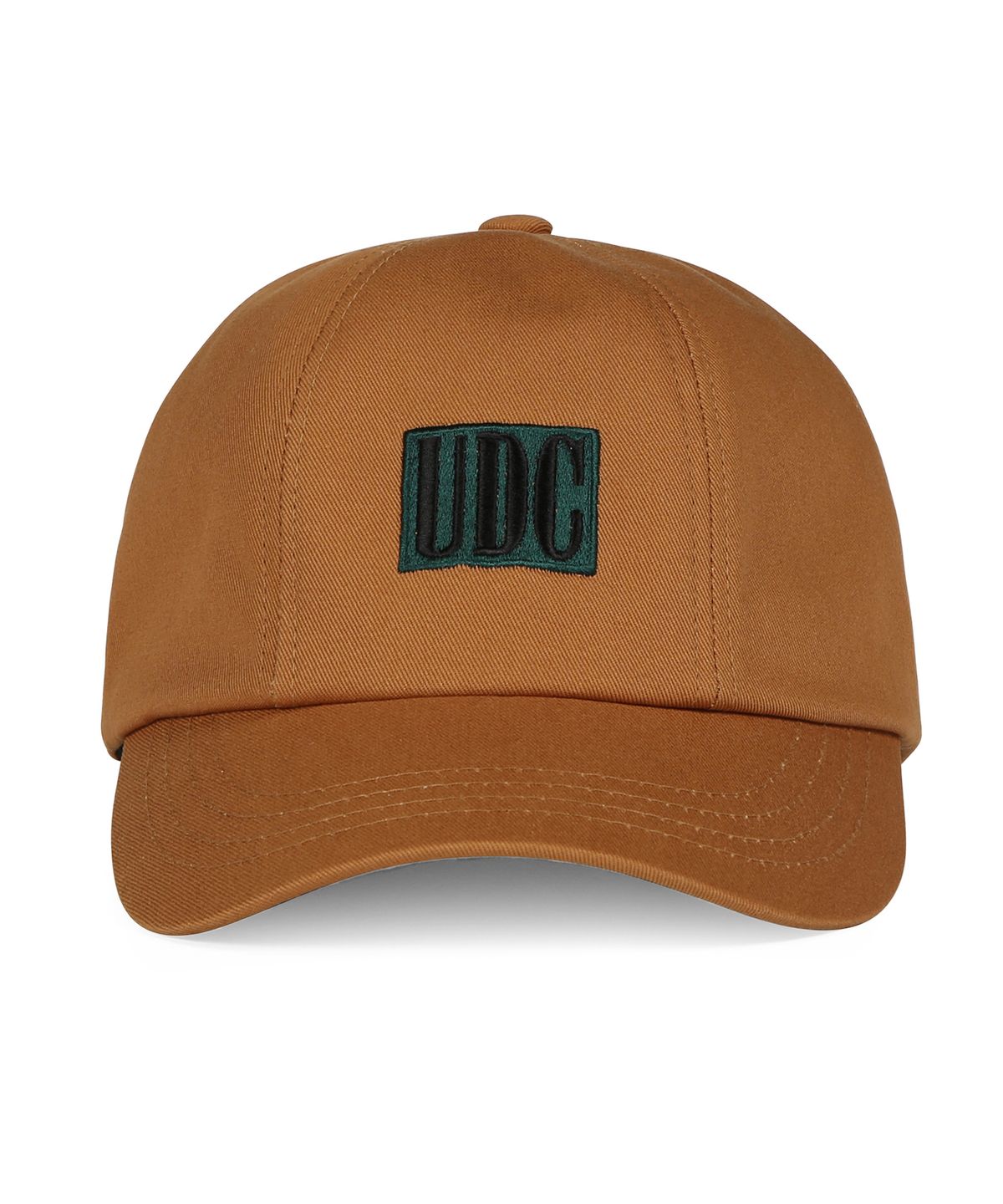 언더컨트롤(UNDERCONTROL) 코튼 로고 볼캡 ONYX UDC / BUMPER B B / GREEN BROWN