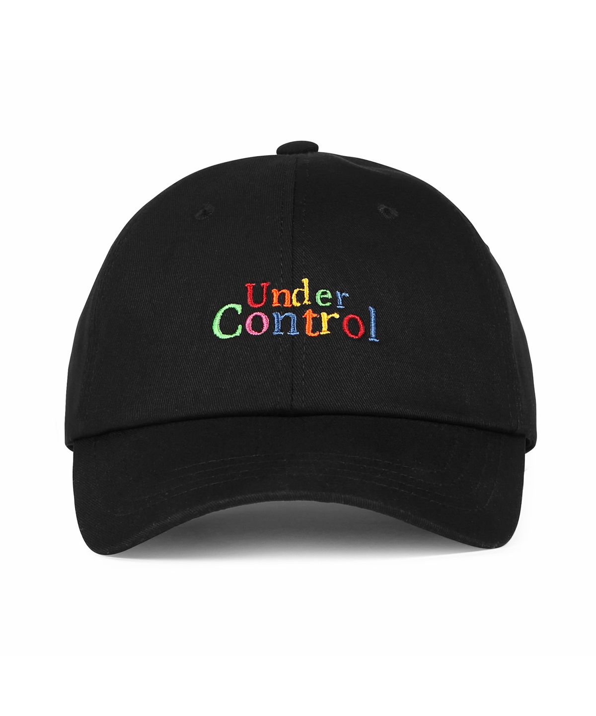 언더컨트롤(UNDERCONTROL) 코튼 로고 볼캡 TEAM CAP / CLASSIC B B / MULTI BLACK