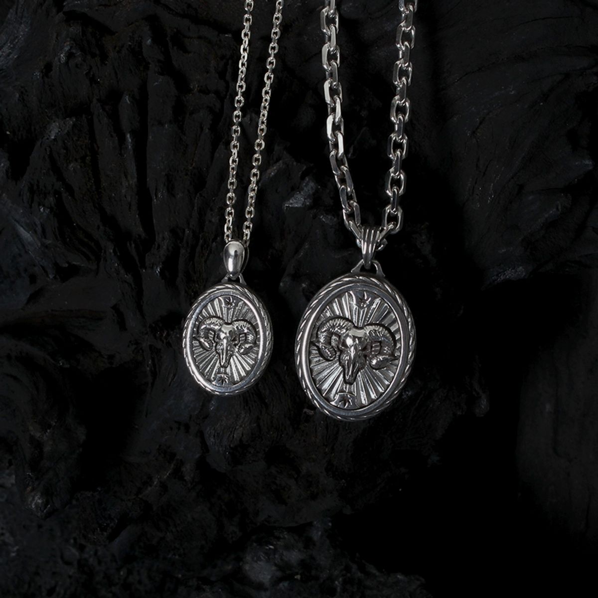 스팅925(STING925) Ram Skull Pendant