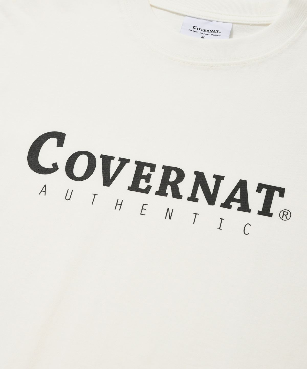 커버낫(COVERNAT) 어센틱 로고 롱슬리브 오프화이트