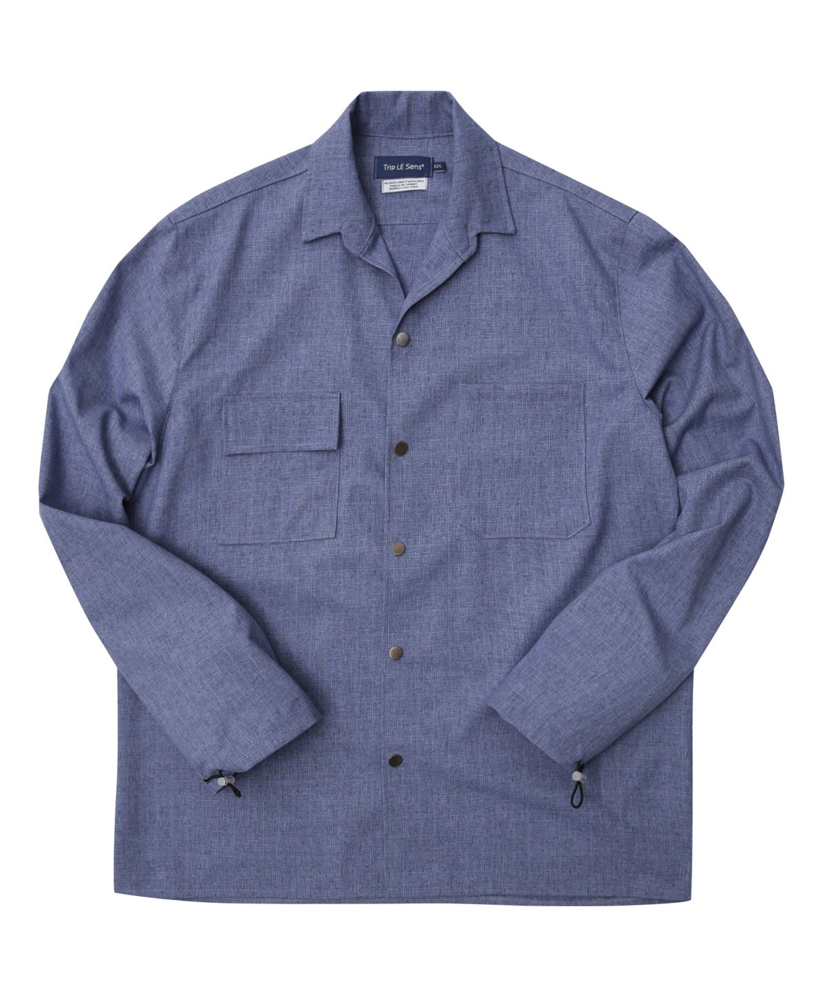 트립르센스(TRIP LE SENS) OVERSIZED STRING SHIRTS JACKET BLUE