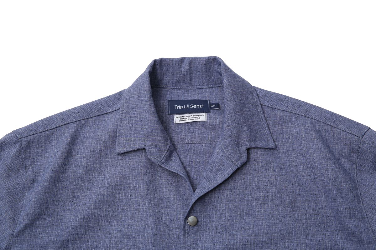 트립르센스(TRIP LE SENS) OVERSIZED STRING SHIRTS JACKET BLUE