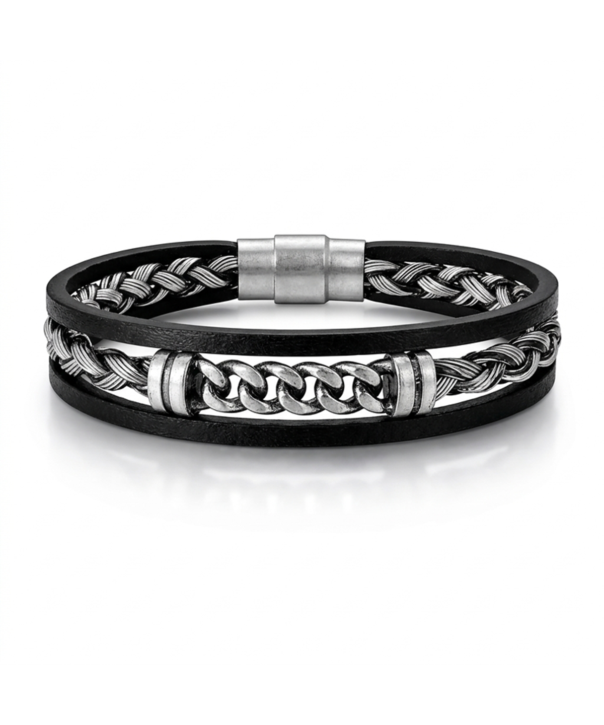 마크-4(MARK-4) LAYERED LEATHER BRACELET (EVOLUTION)