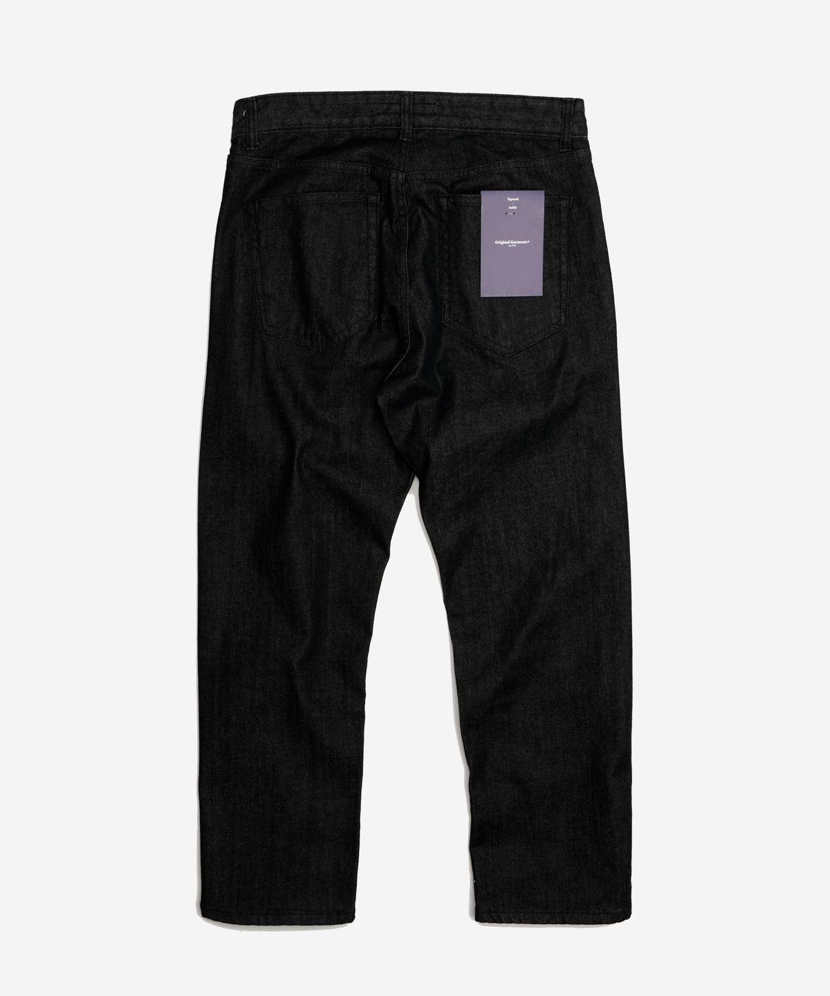 프리즘웍스(FRIZMWORKS) OG TAPERED ANKLE DENIM PANTS _ BLACK