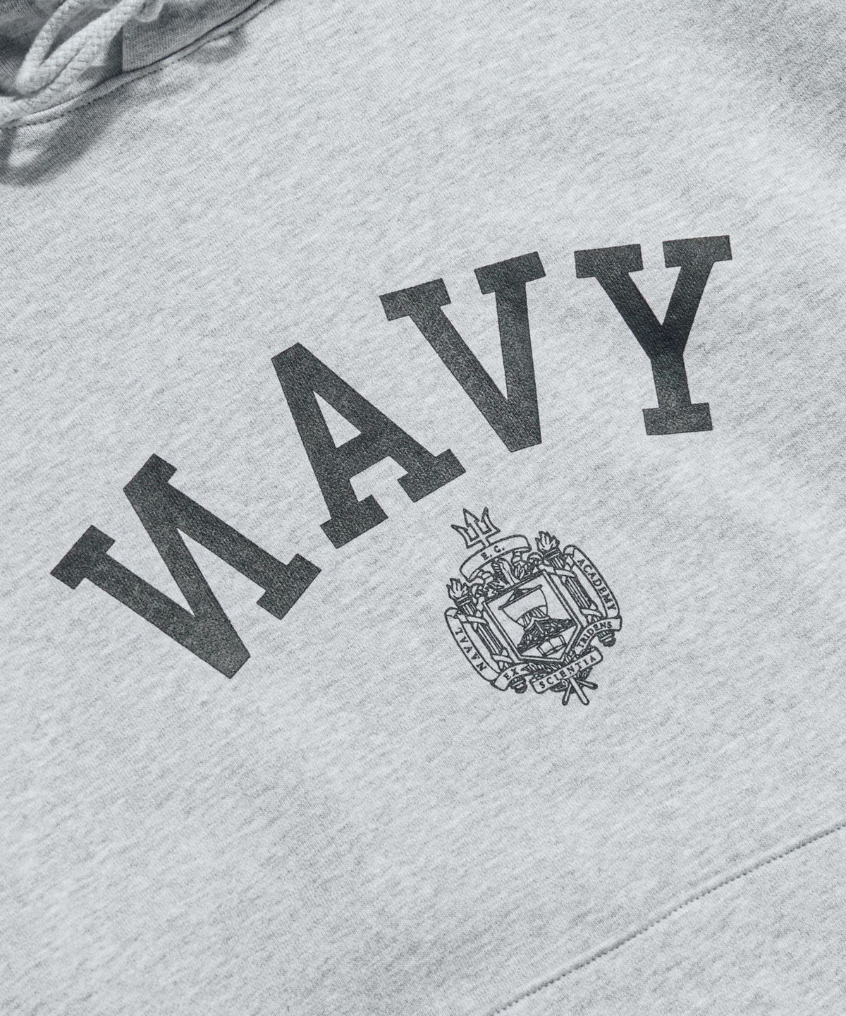 에스피오나지(ESPIONAGE) NAVAL Academy Heavyweight Hoodie Grey