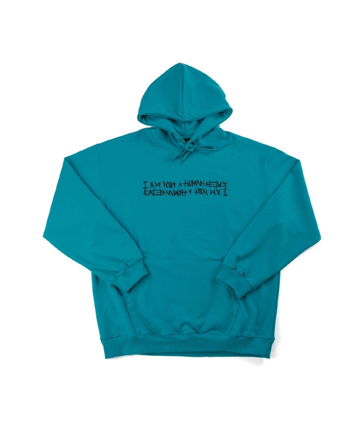 아임낫어휴먼비잉(I AM NOT A HUMAN BEING) Basic Logo Hoodie - SKY BLUE