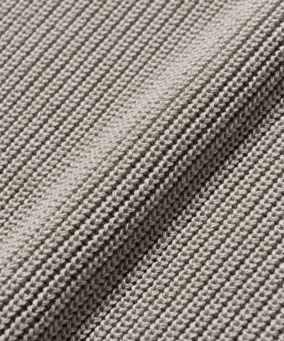 니티드(KNITTED) 소프트코튼 드랍숄더 오버핏 와플 니트 LIGHT GREY