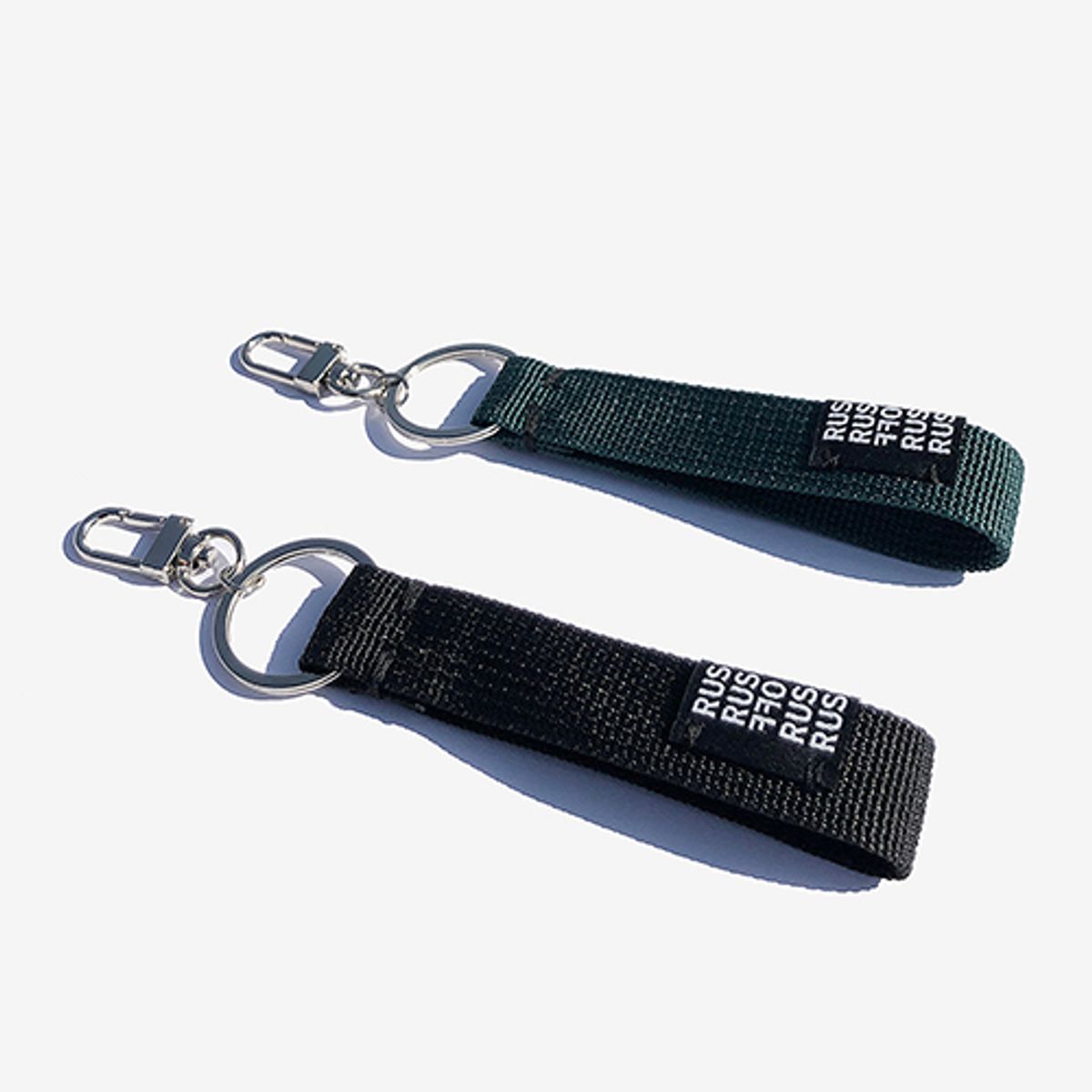 러쉬오프(RUSH OFF) Label Casual Belt Kyering - Green / 라벨 캐주얼 키링 - 그린