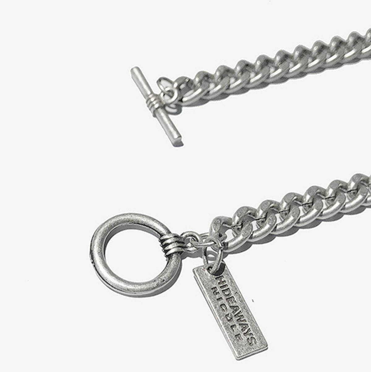러쉬오프(RUSH OFF) Faded Bold Chain Bracelet / 페이디드 볼드체인 팔찌 (은도금)