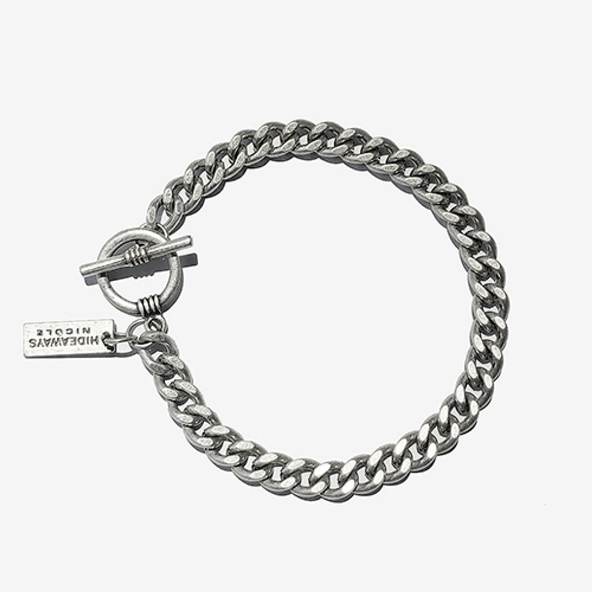 러쉬오프(RUSH OFF) Faded Bold Chain Bracelet / 페이디드 볼드체인 팔찌 (은도금)