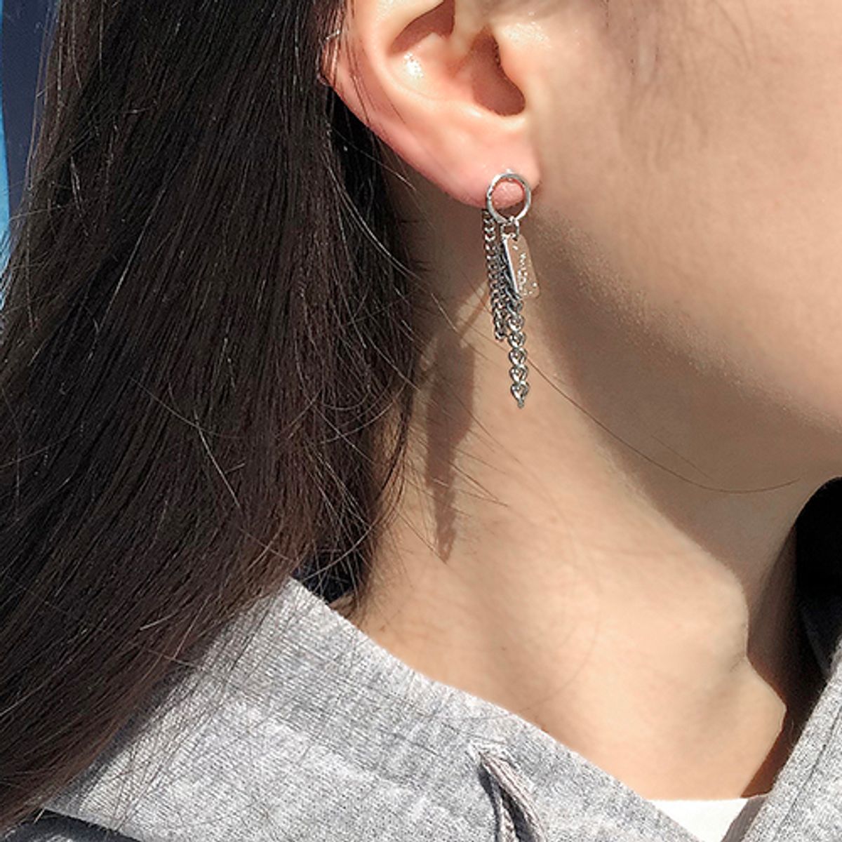 러쉬오프(RUSH OFF) Hayday Earring / 헤이데이 언발란스 귀걸이 (써지컬스틸 침)