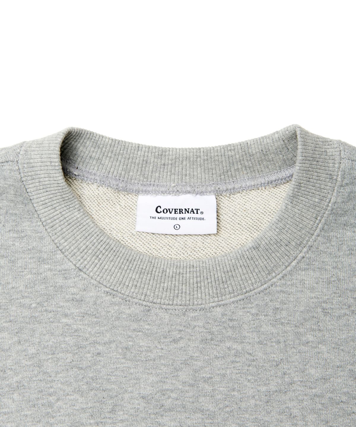 커버낫(COVERNAT) [커버낫 X 275C] 콜라주 스웨트셔츠_그레이