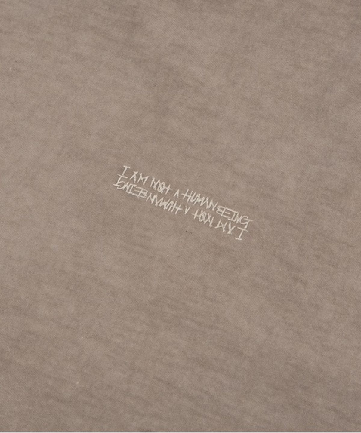 아임낫어휴먼비잉(I AM NOT A HUMAN BEING) Washed Tee (HAND MADE) - BEIGE