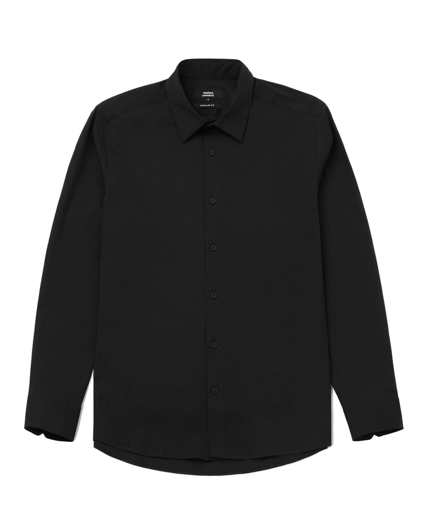 MUSINSA | MUSINSA STANDARD BASIC DRESS SHIRT [BLACK]