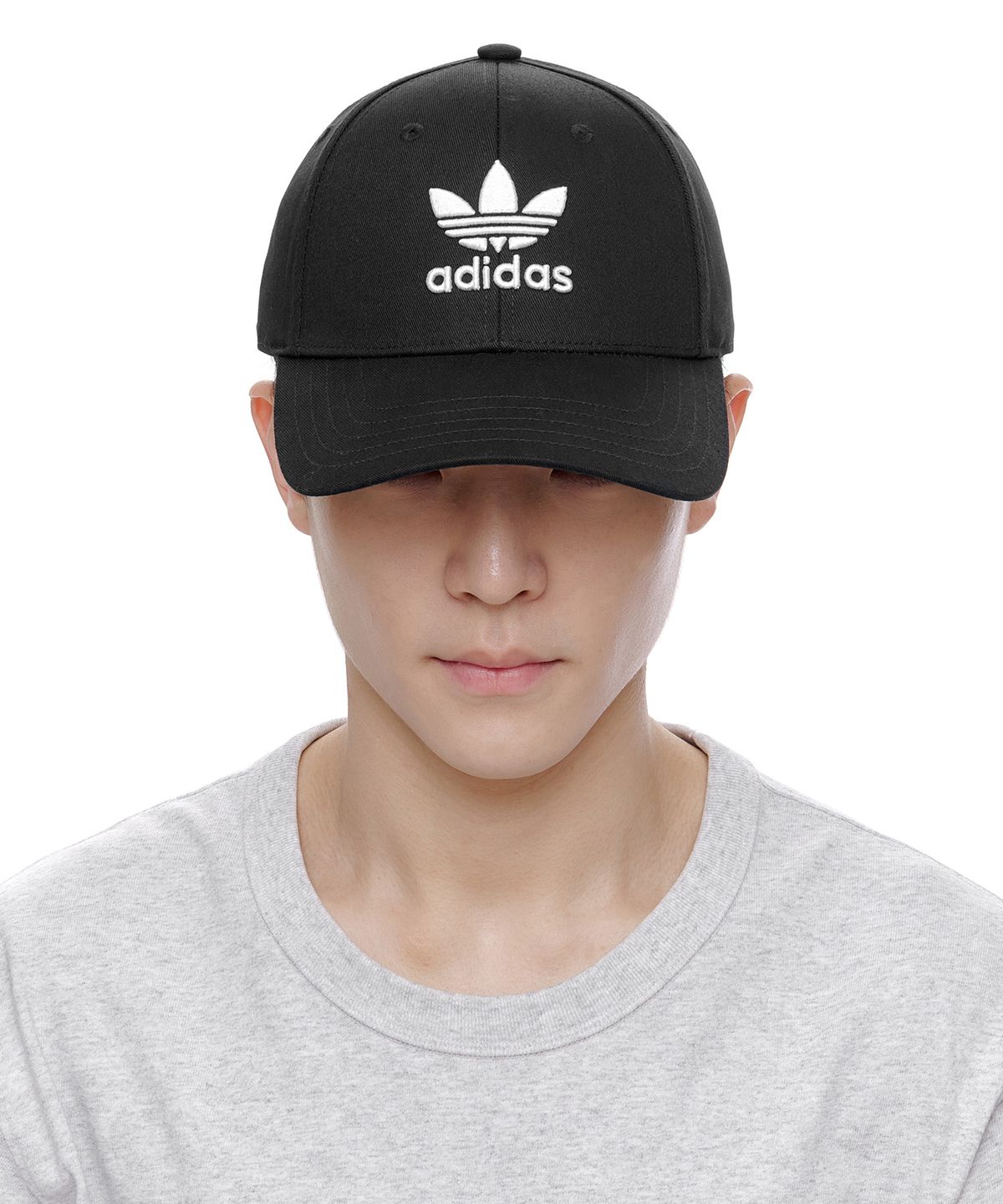 아디다스(ADIDAS) 트레포일 캡 - 블랙:화이트 / EC3603